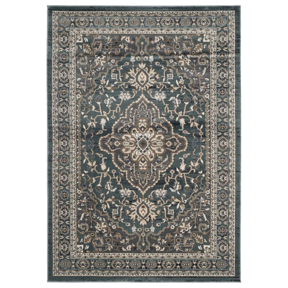 Safavieh Lyndhurst 6' x 9' Teal and Grey Area Rug