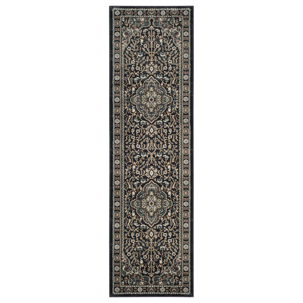Safavieh Lyndhurst 2'3" x 8' Anthracite and Teal Runner