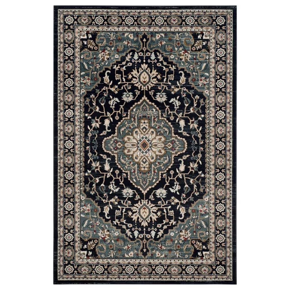 Safavieh Lyndhurst 9' x 12' Anthracite and Teal Area Rug