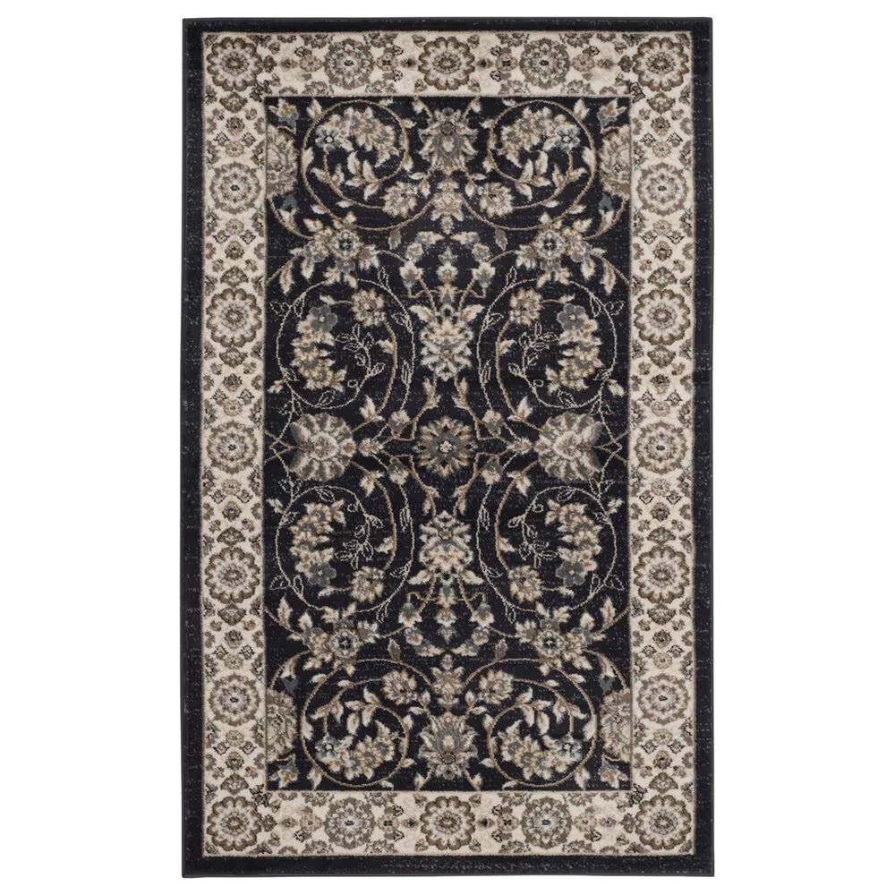 Safavieh Lyndhurst 4' x 6' Anthracite and Cream Area Rug