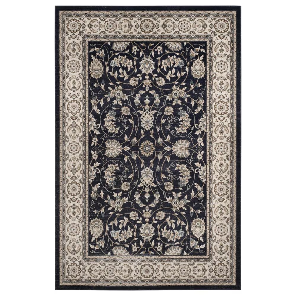 Safavieh Lyndhurst 9' x 12' Anthracite and Cream Area Rug