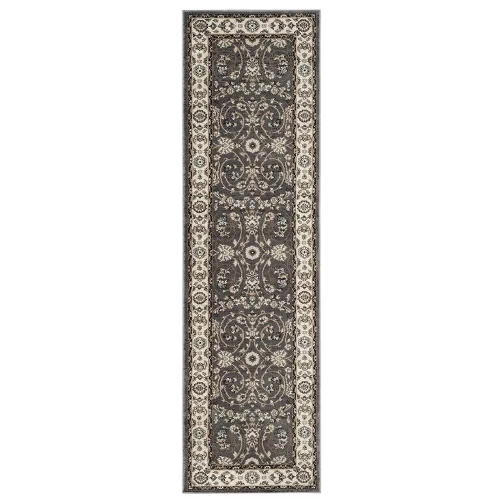 Safavieh Lyndhurst LNH340 2'3" x 12' Grey and Cream Runner