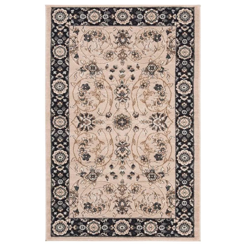 Safavieh Lyndhurst 4' x 6' Light Beige and Anthracite Area Rug