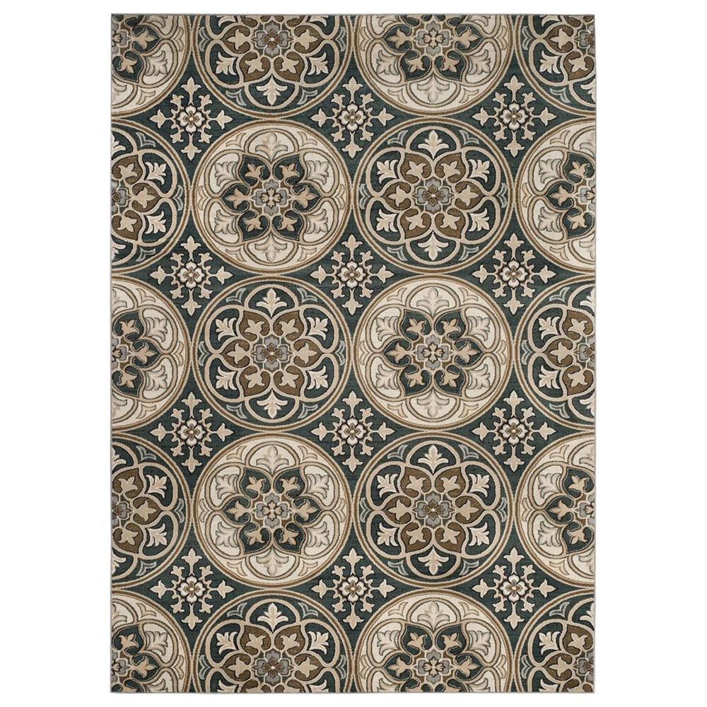 Safavieh Lyndhurst 9' x 12' Slate Blue and Beige Area Rug