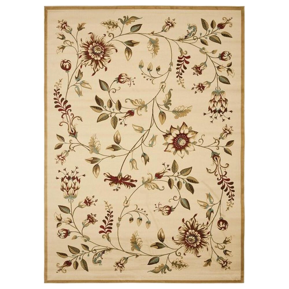 Safavieh Lyndhurst8'9" x 12' Ivory and Multicolor Area Rug