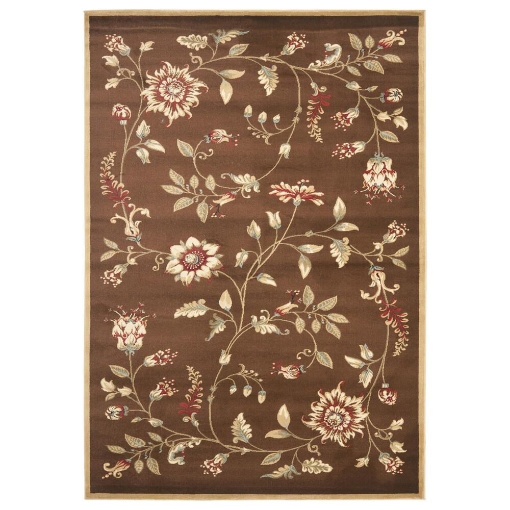 Safavieh Lyndhurst LNH552 6'7" x 9'6" Brown and Multicolor Area Rug
