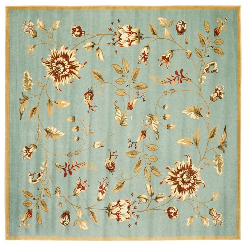 Safavieh Lyndhurst LNH552 6'7" Square Blue and Multicolor Area Rug