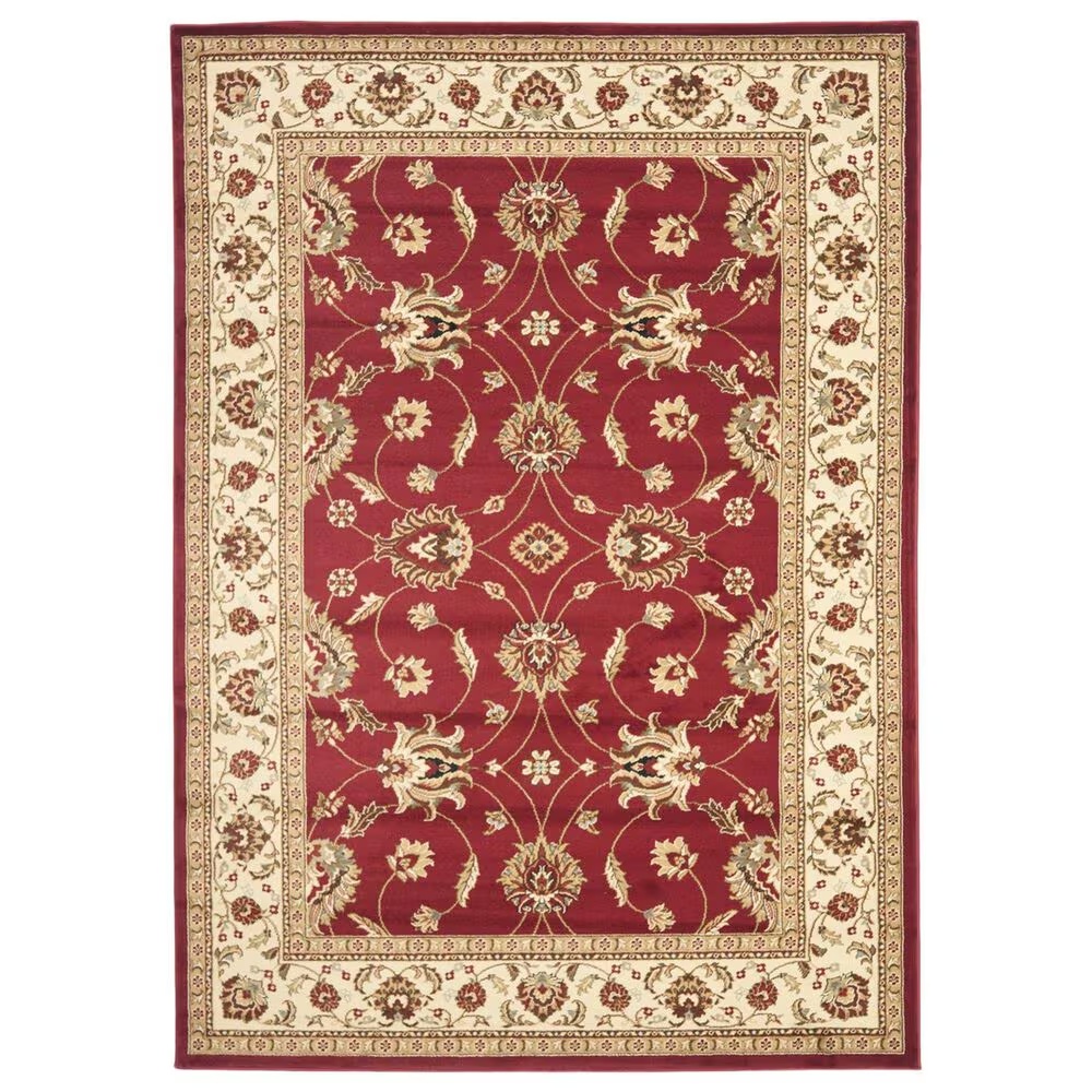 Safavieh Lyndhurst LNH553 5'3" x 7'6" Red and Ivory Area Rug