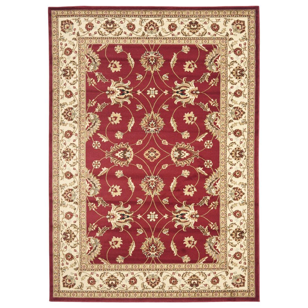 Safavieh Lyndhurst LNH553 6'7" x 9'6" Red and Ivory Area Rug