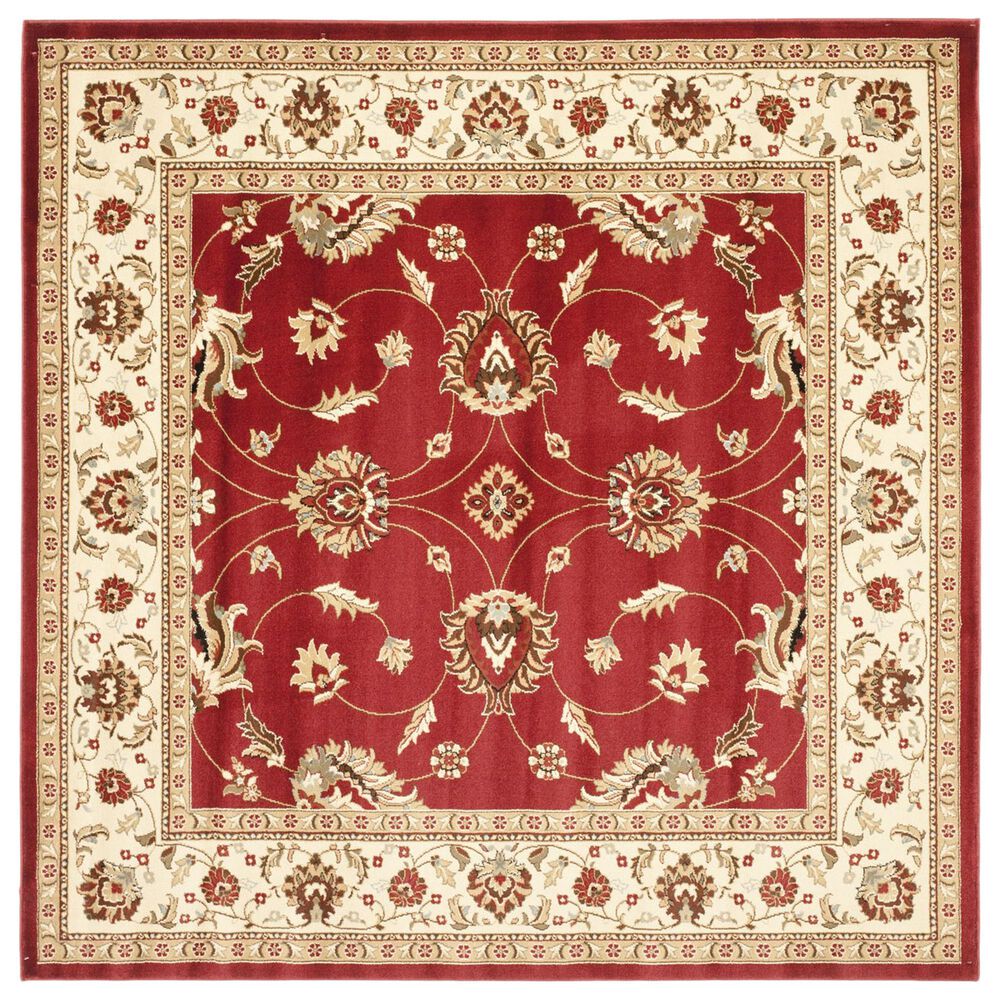 Safavieh Lyndhurst LNH553 6'7" Square Red and Ivory Area Rug