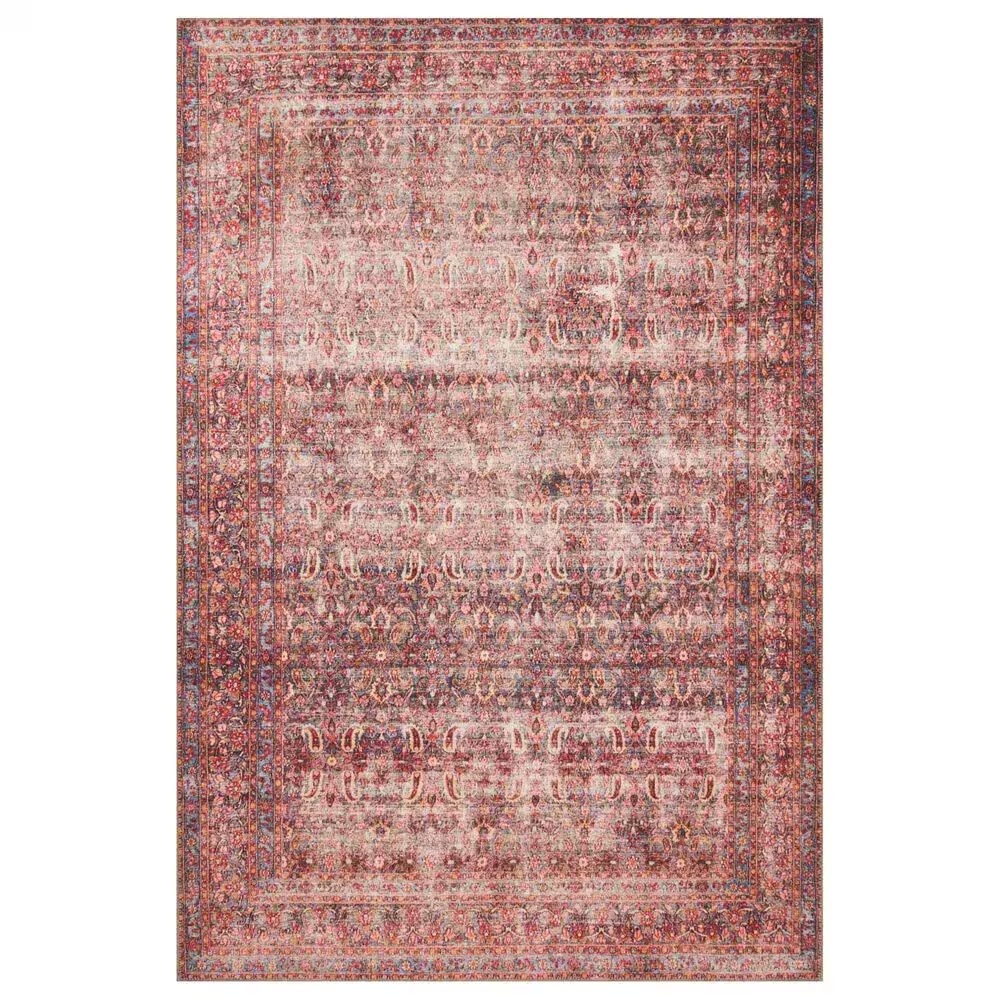 Loloi Loren LQ-05 5' x 7'6" Eggplant and Crimson Area Rug