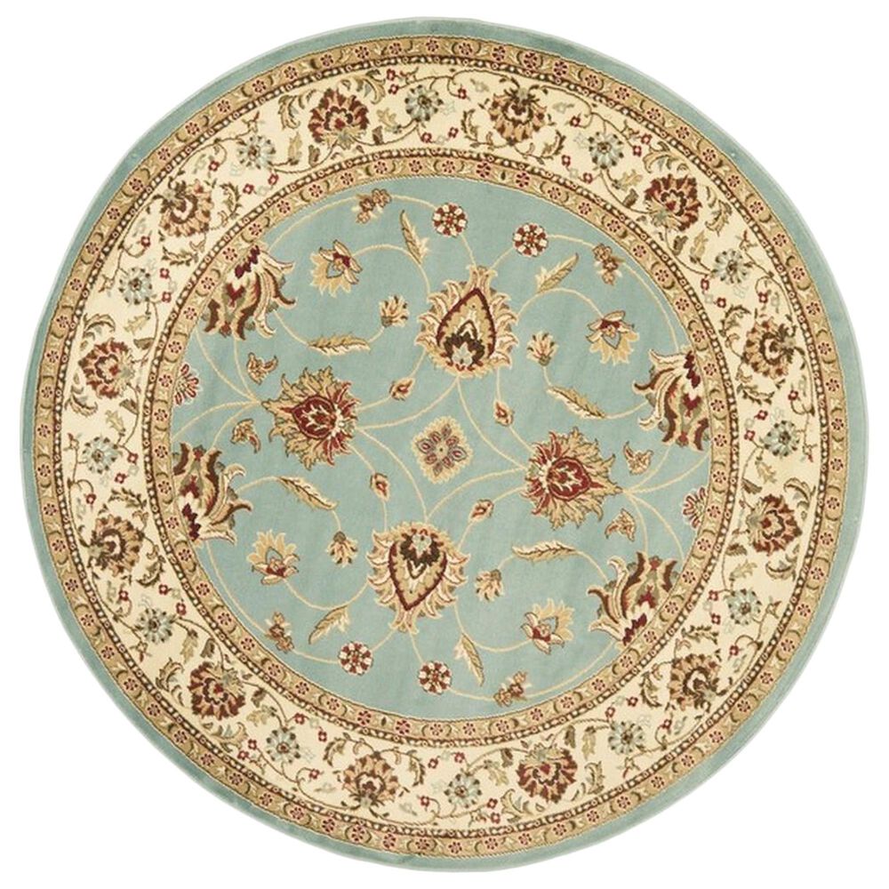 Safavieh Lyndhurst LNH553 5'3" Round Blue and Ivory Area Rug