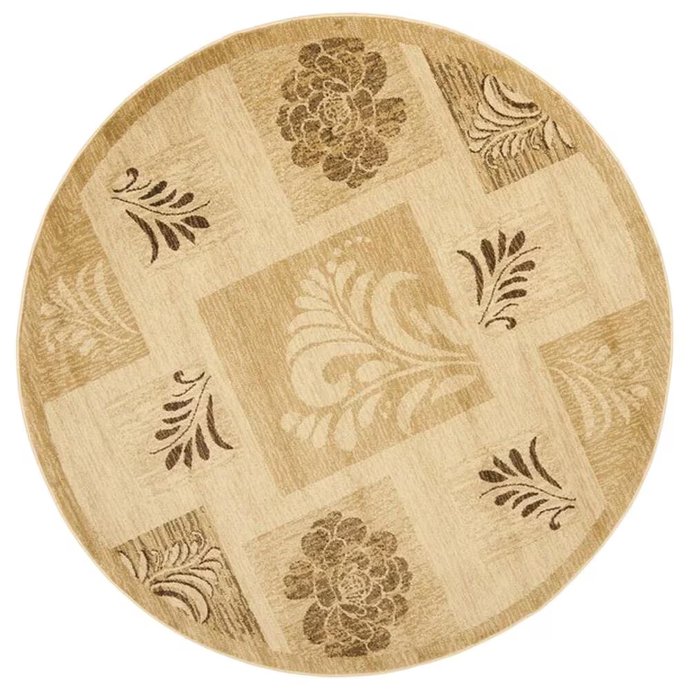 Safavieh Lyndhurst LNH554 5'3" Round Ivory and Multicolor Area Rug