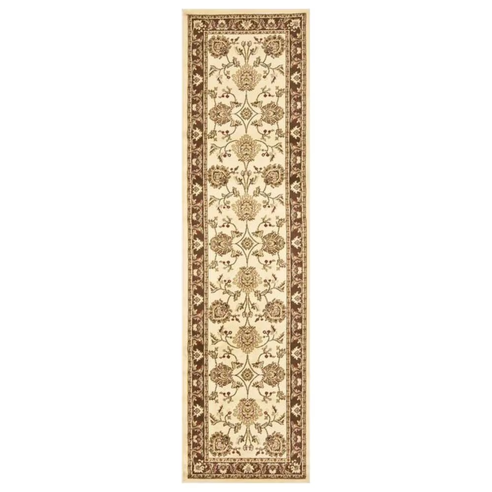 Safavieh Lyndhurst LNH555 2'3" x 12' Ivory and Brown Runner
