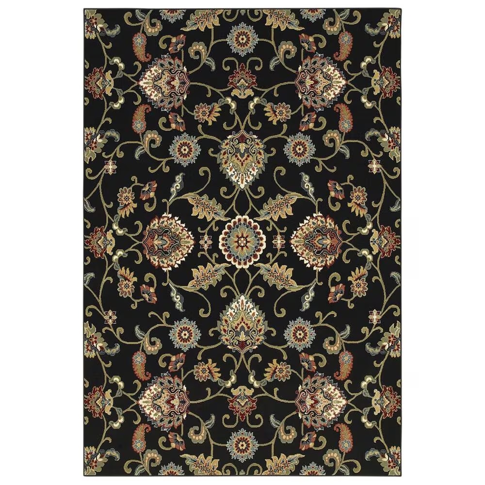 Oriental Weavers Kashan 9946K 1'10" x 3' Black Area Rug
