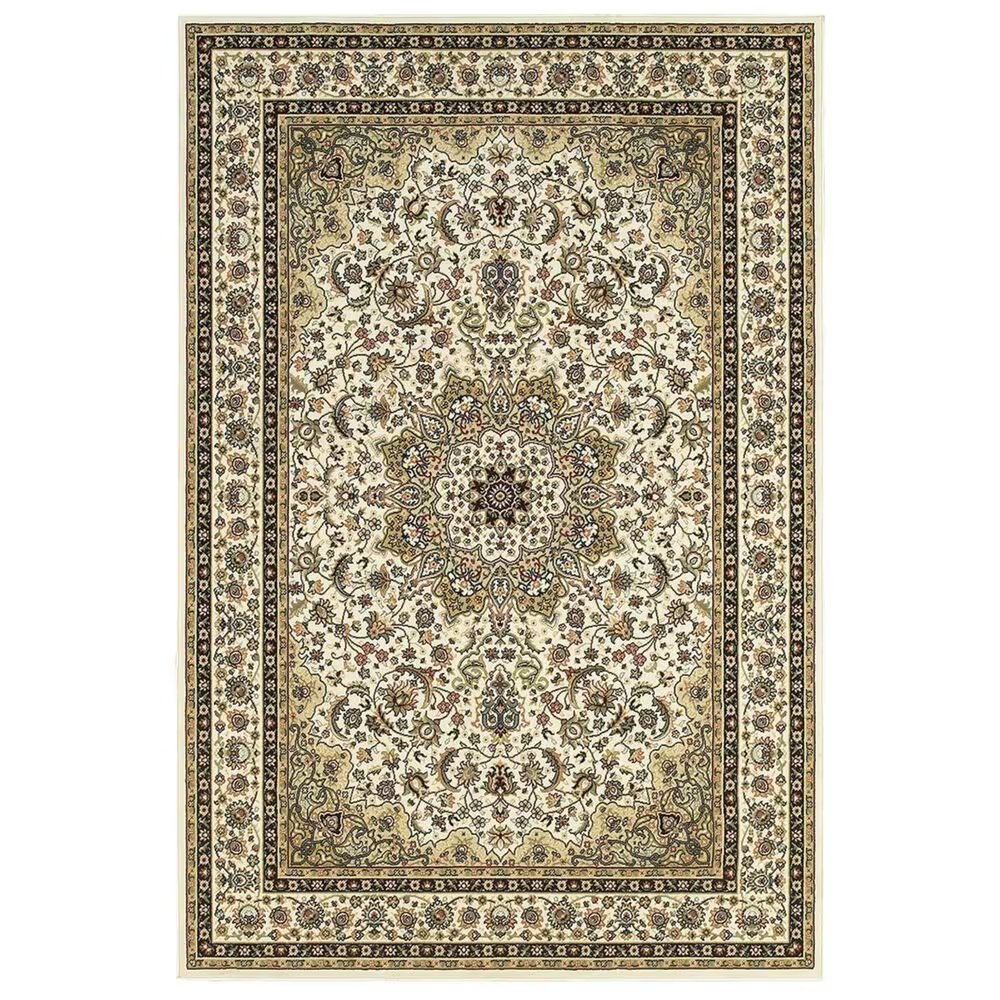 Oriental Weavers Kashan 119W1 2'3" x 7'6" Ivory Runner