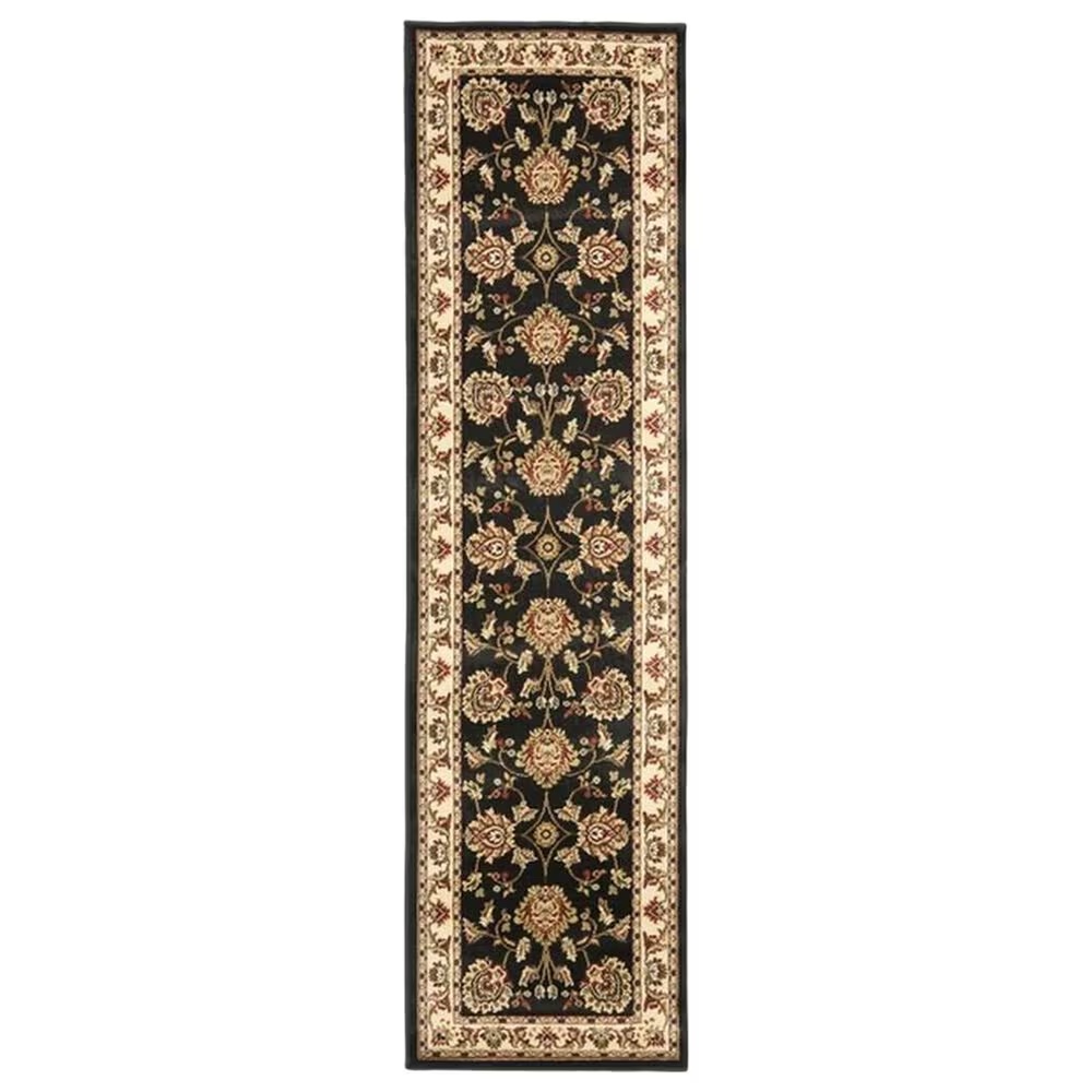 Safavieh Lyndhurst LNH555 2'3" x 12' Black and Ivory Runner