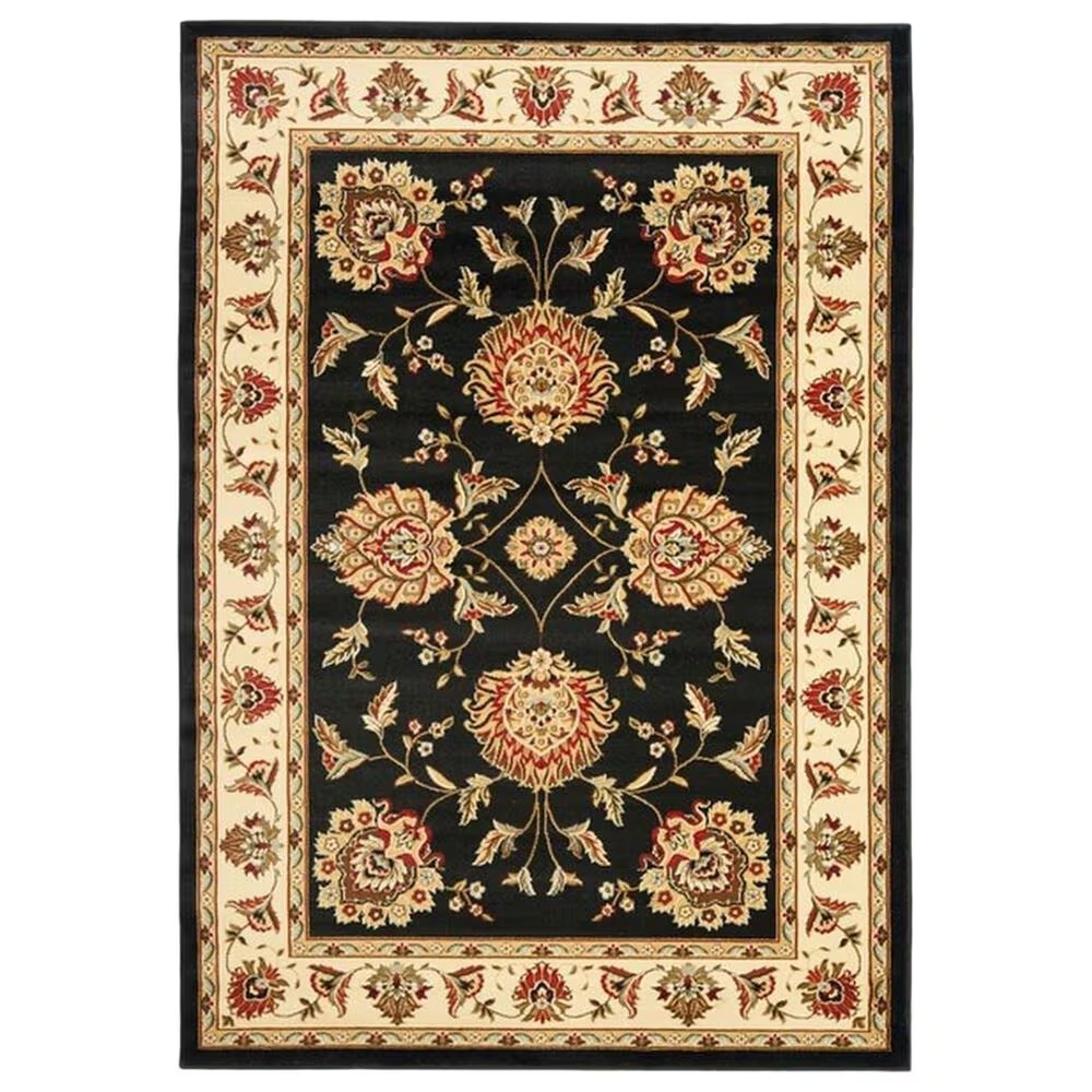 Safavieh Lyndhurst LNH555 3'3" x 5'3" Black and Ivory Area Rug