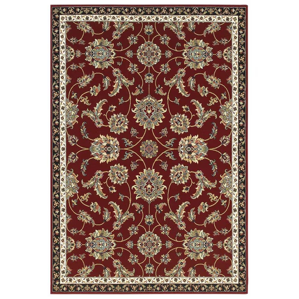 Oriental Weavers Kashan 370RI 6'7" x 9'6" Red Area Rug
