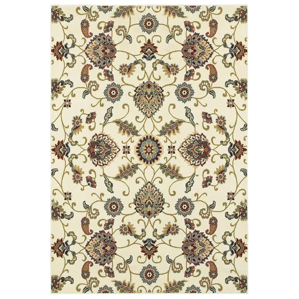 Oriental Weavers Kashan 9946W 9'10" x 12'10" Ivory Area Rug