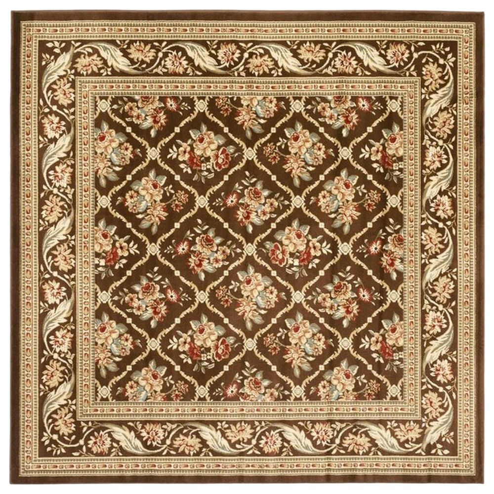 Safavieh Lyndhurst LNH556 6'7" Square Brown Area Rug