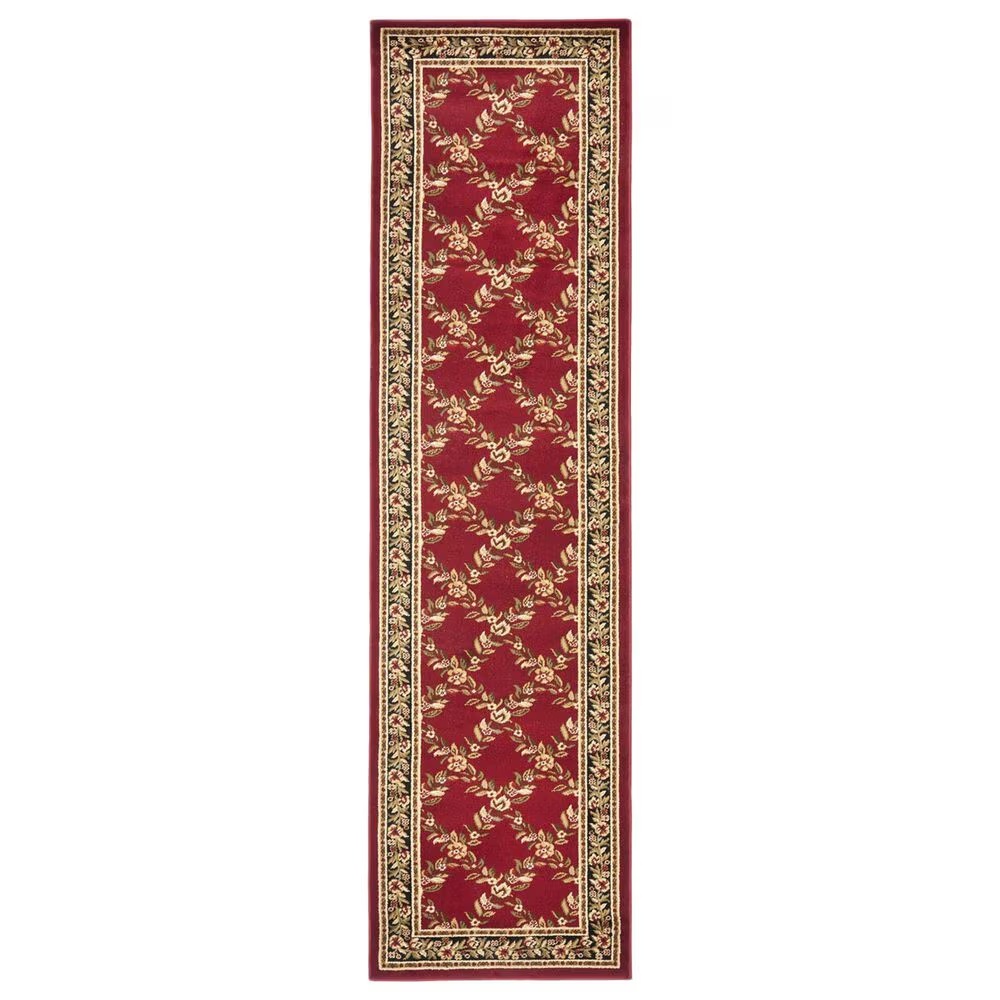 Safavieh Lyndhurst 2'3" x 12' Red and Black Runner