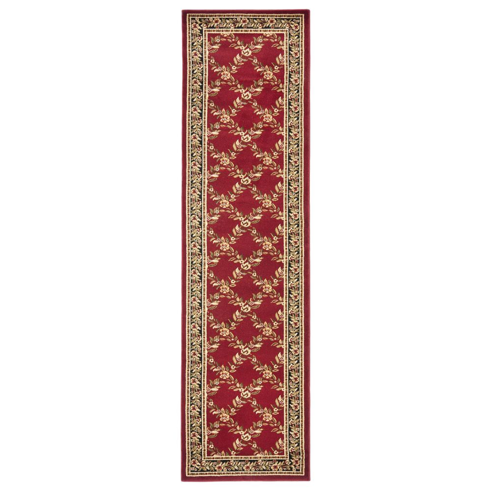 Safavieh Lyndhurst 2'3" x 8' Red and Black Runner