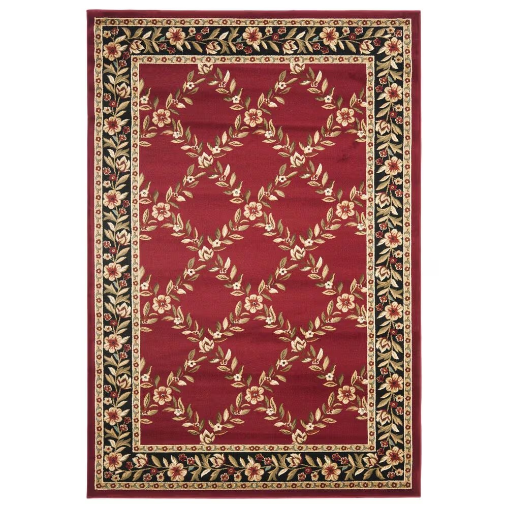 Safavieh Lyndhurst 5'3" x 7'6" Red and Black Area Rug