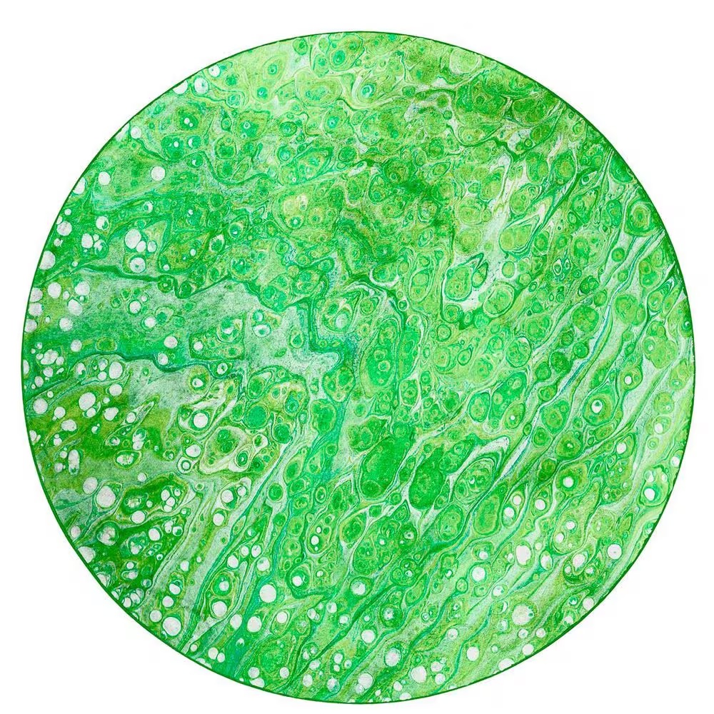 Dalyn Rug Company Kikiamo Lime-In 8' Round Area Rug