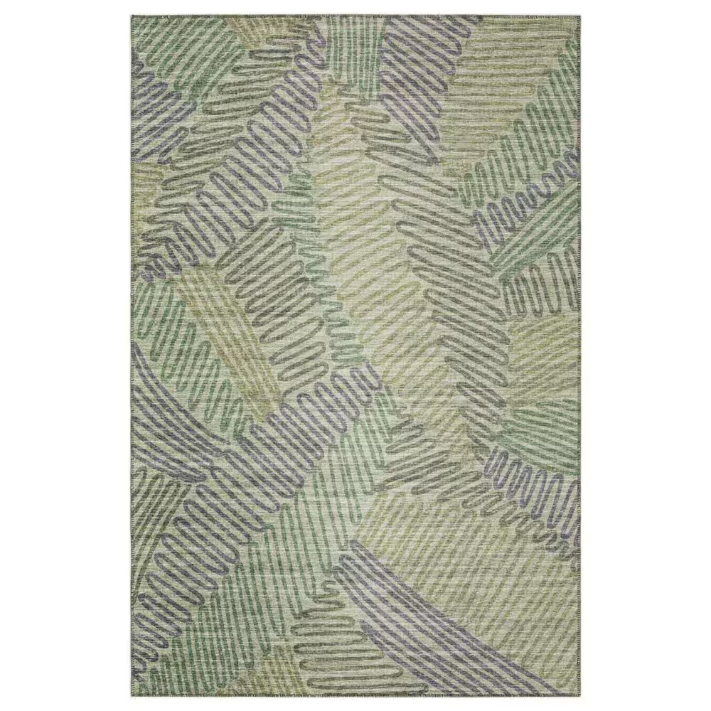 Dalyn Rug Company Sedona Floral 2'3" x 10' Moss Indoor/Outdoor Performance Runner