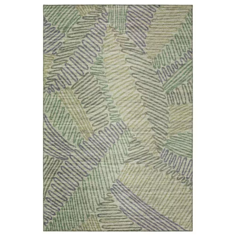 Dalyn Rug Company Sedona Floral 4' Round Moss Indoor/Outdoor Area Performance Rug