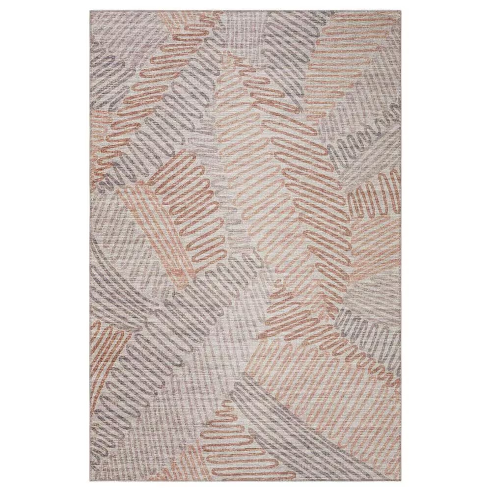 Dalyn Rug Company Sedona Floral 2'3" x 7'6" Walnut Indoor/Outdoor Area Performance Rug