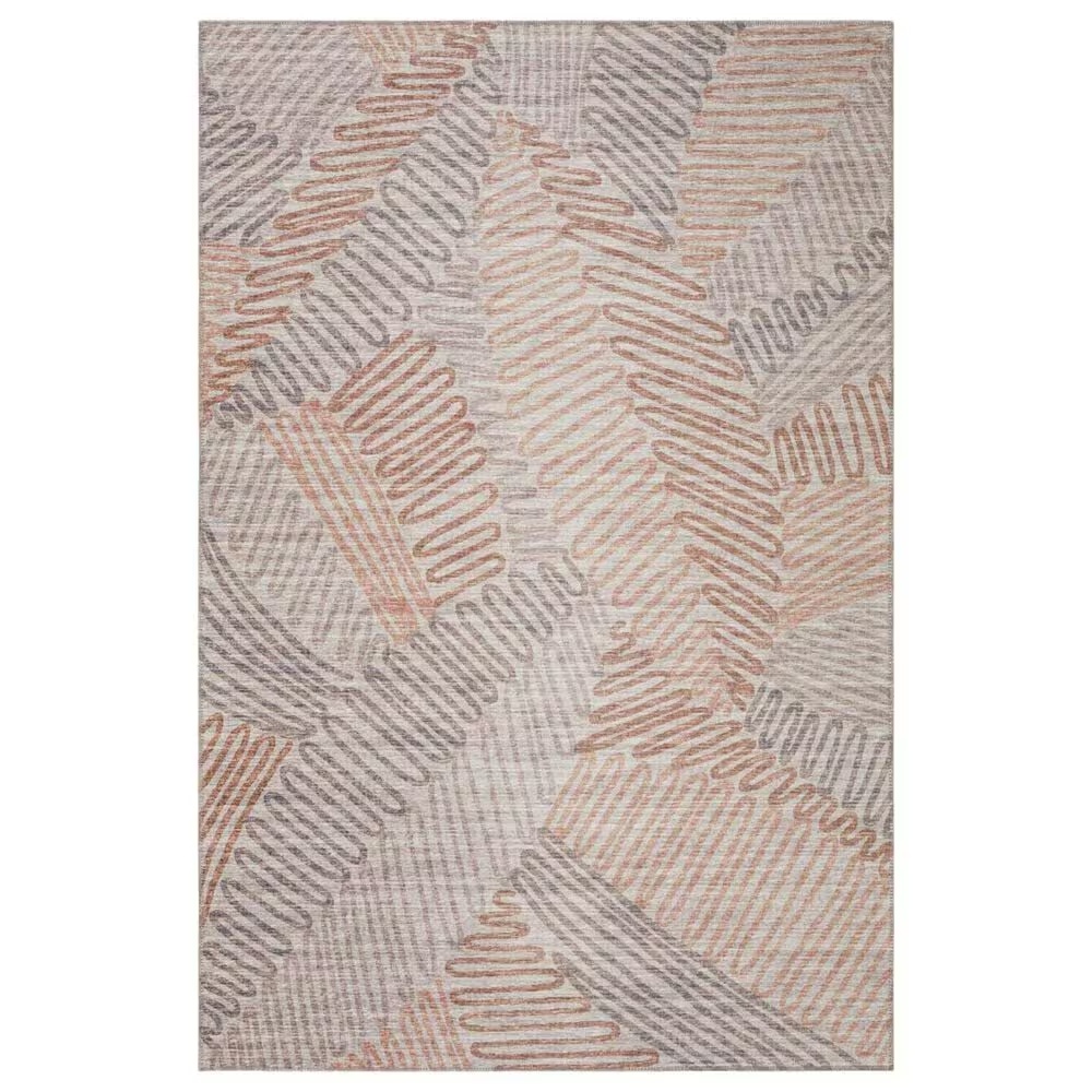 Dalyn Rug Company Sedona Floral 8' Round Walnut Indoor/Outdoor Area Performance Rug