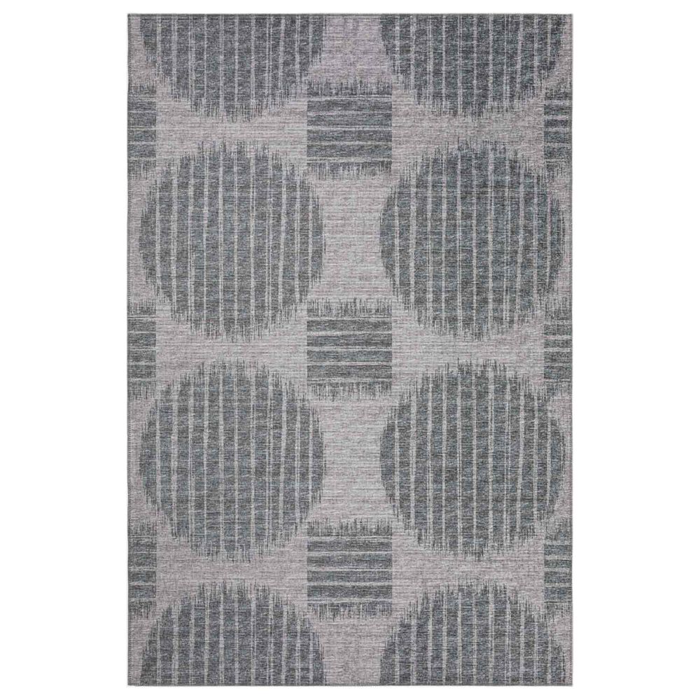 Dalyn Rug Company Sedona Geometric 2'3" x 7'6" Pewter Indoor/Outdoor Area Performance Rug