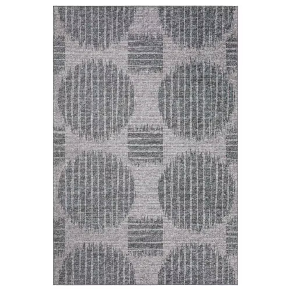 Dalyn Rug Company Sedona Geometric 3' x 5' Pewter Indoor/Outdoor Area Performance Rug