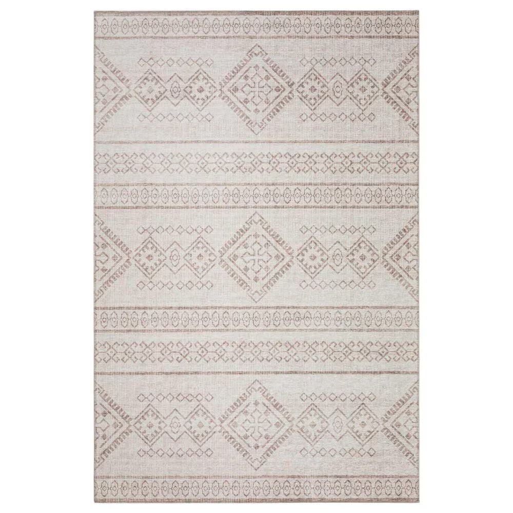 Dalyn Rug Company Sedona Southwestern 9' x 12' Putty Indoor/Outdoor Area Performance Rug
