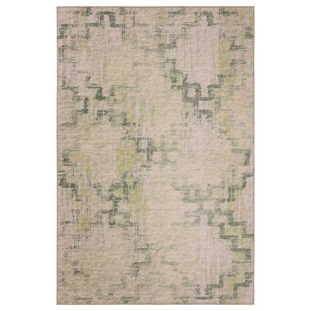 Dalyn Rug Company Sedona Geometric 2'3" x 12' Moss Indoor/Outdoor Performance Runner