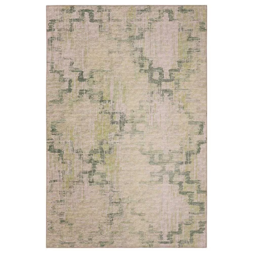 Dalyn Rug Company Sedona Geometric 5' x 7'6" Moss Indoor/Outdoor Area Performance Rug