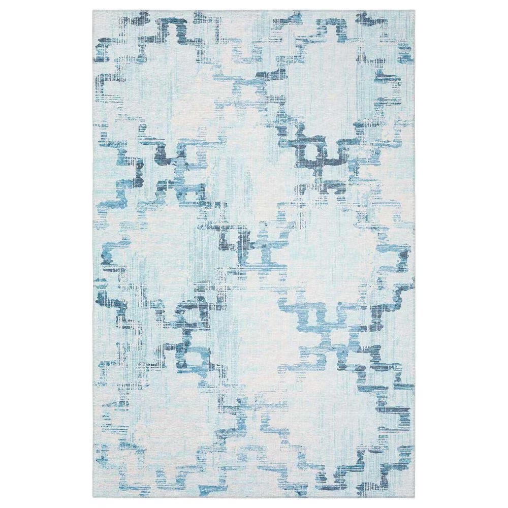 Dalyn Rug Company Sedona Geometric 5' x 7'6" Skydust Indoor/Outdoor Area Performance Rug