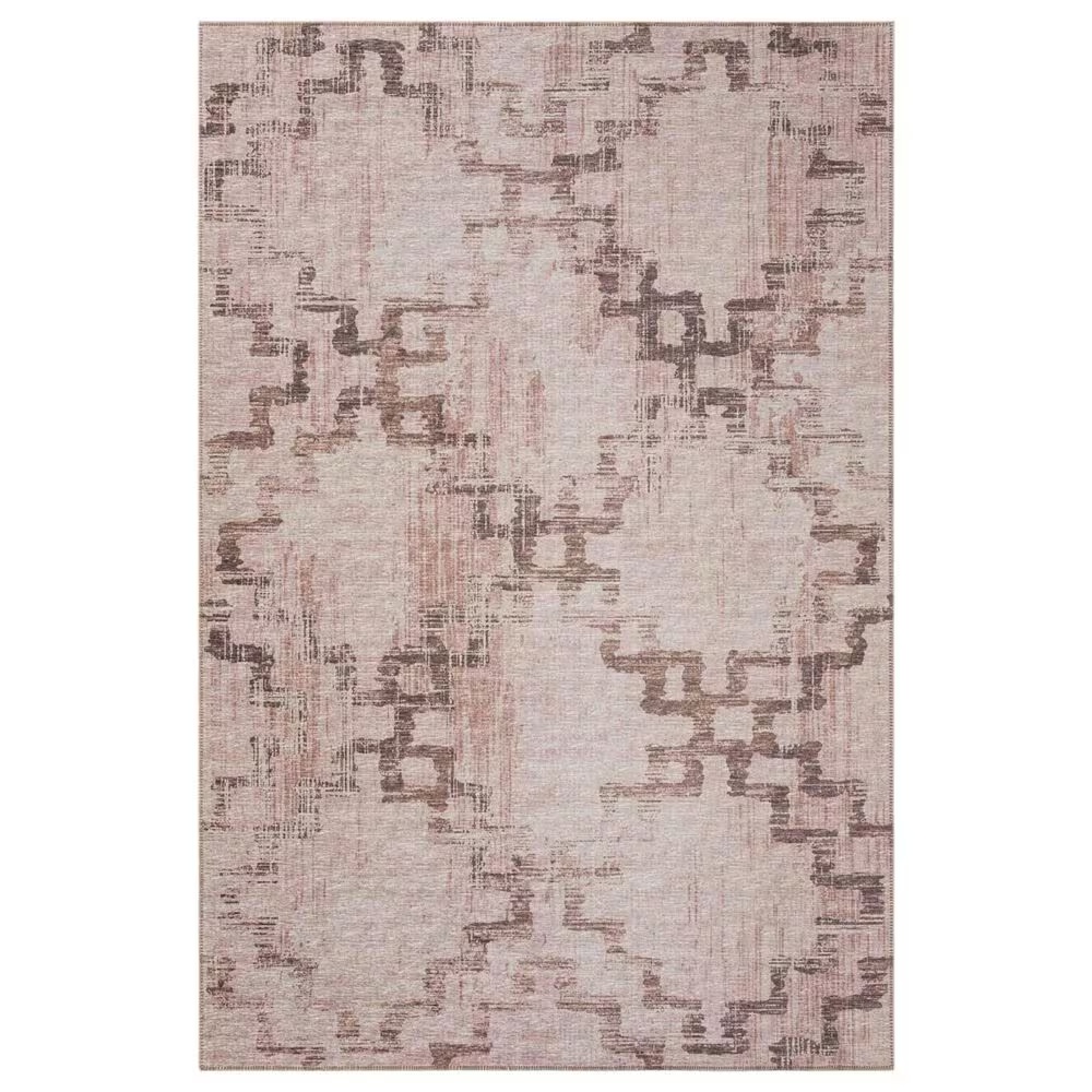 Dalyn Rug Company Sedona Geometric 10' Round Walnut Indoor/Outdoor Area Performance Rug