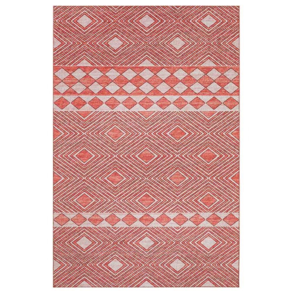 Dalyn Rug Company Sedona Geometric 2'3" x 12' Paprika Indoor/Outdoor Performance Runner