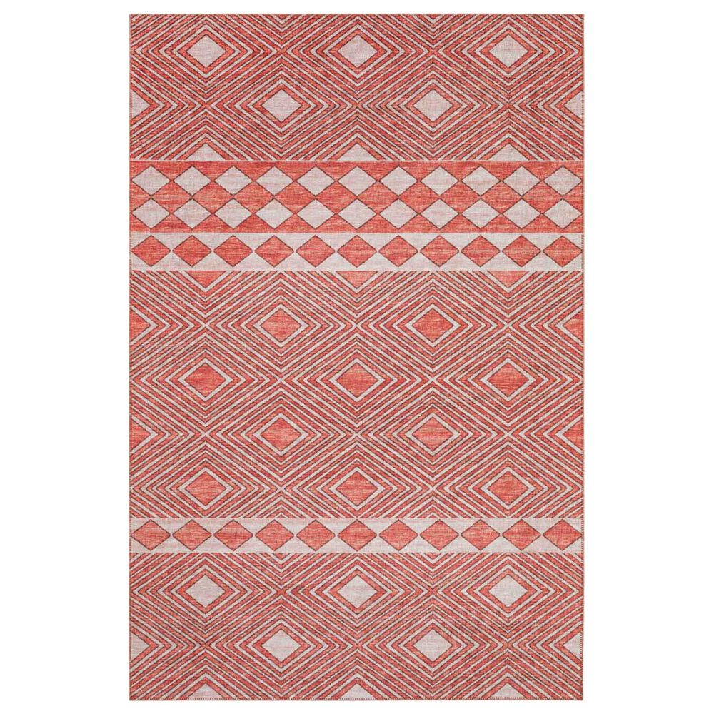 Dalyn Rug Company Sedona Geometric 2'3" x 7'6" Paprika Indoor/Outdoor Area Performance Rug