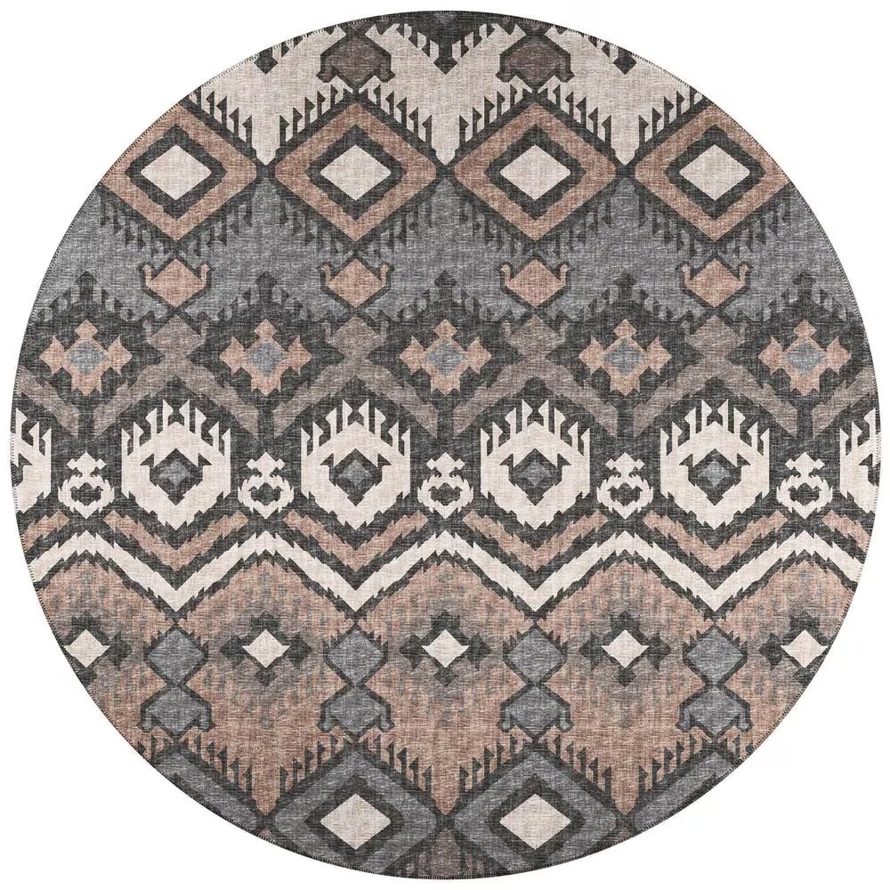 Dalyn Rug Company Sedona 4' Round Bison Indoor/Outdoor Area Performance Rug
