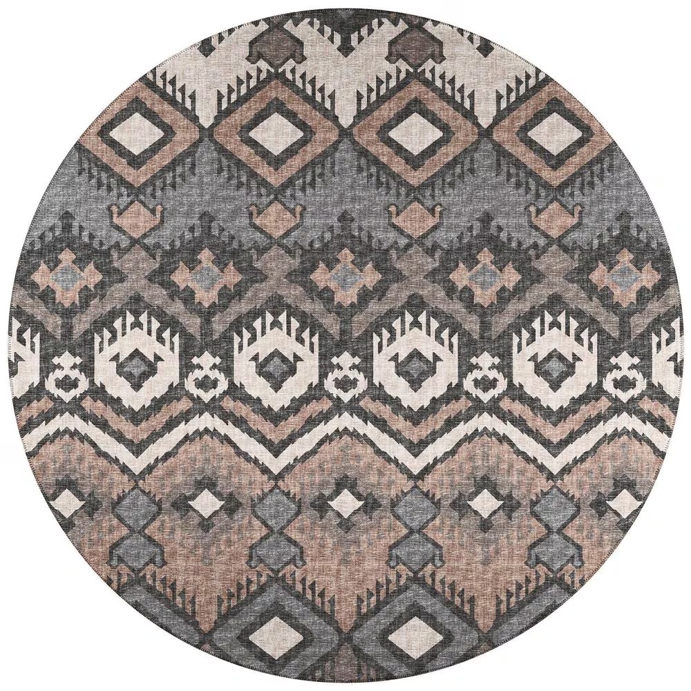 Dalyn Rug Company Sedona 6' Round Bison Indoor/Outdoor Area Performance Rug