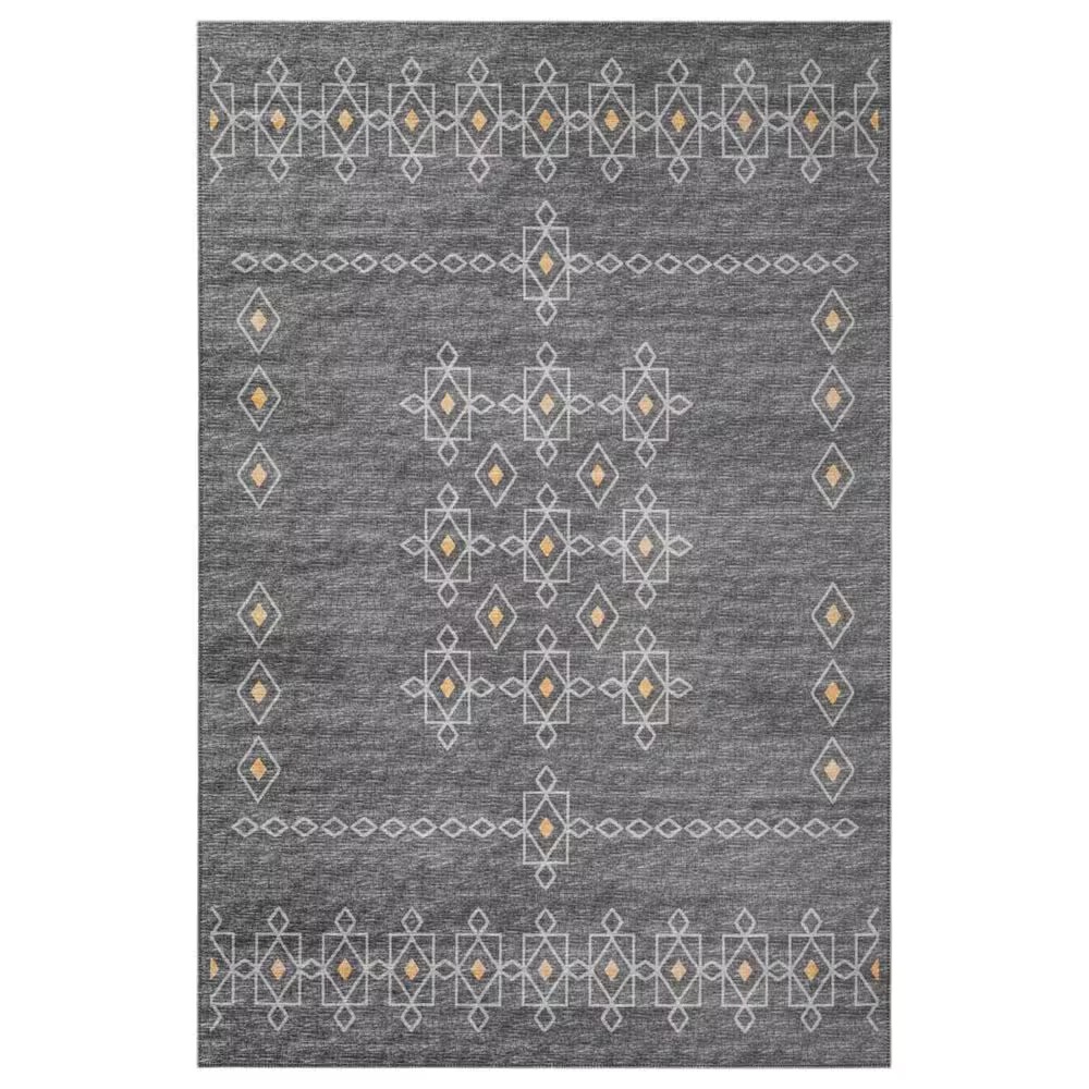 Dalyn Rug Company Sedona Southwestern 2'3" x 10' Charcoal Indoor/Outdoor Performance Runner