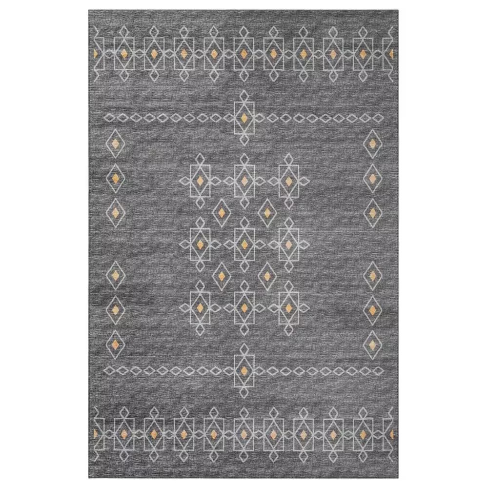 Dalyn Rug Company Sedona Southwestern 5' x 7'6" Charcoal Indoor/Outdoor Area Performance Rug
