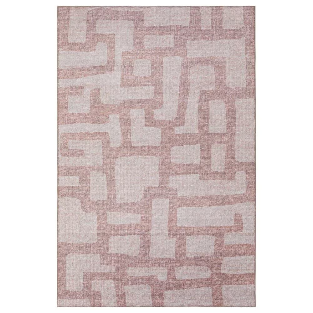 Dalyn Rug Company Sedona Geometric 6' Round Taupe Indoor/Outdoor Area Performance Rug