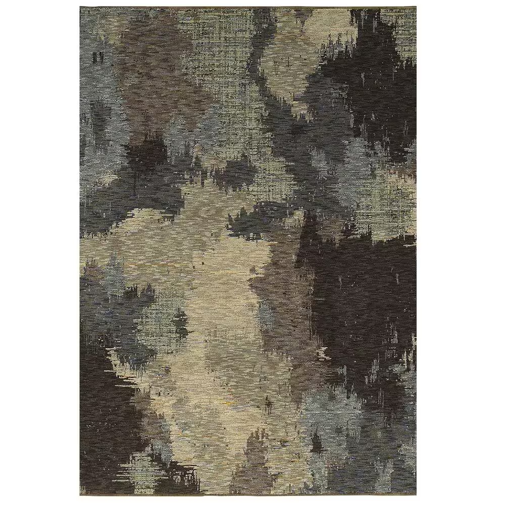Oriental Weavers Evolution 8011B 10' x 13'2" Blue and Brown Area Rug