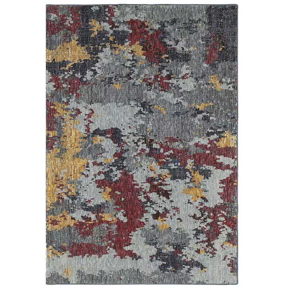 Oriental Weavers Evolution 8036C 10' x 13'2" Blue and Red Area Rug