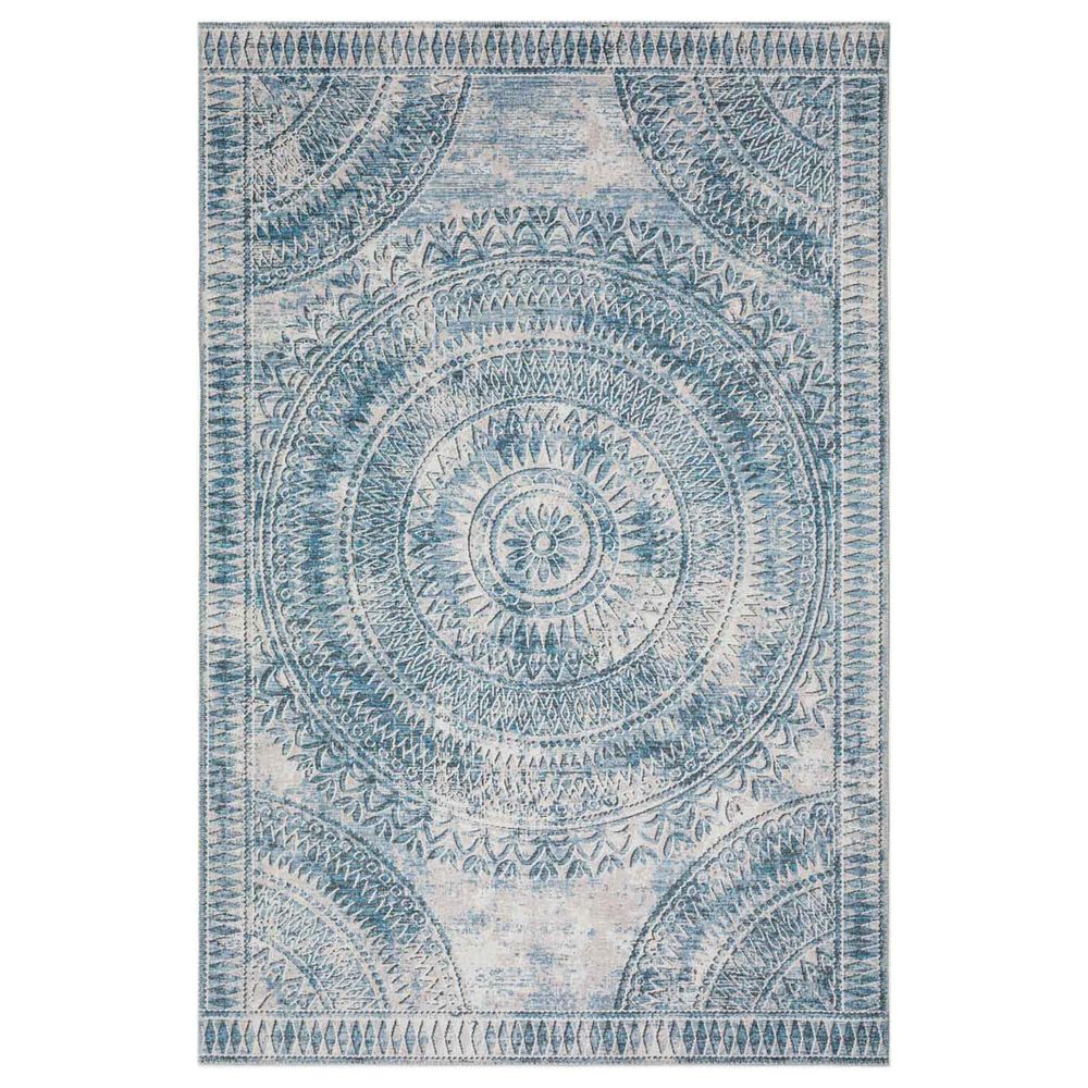 Dalyn Rug Company Sedona Oriental 9' x 12' Indigo Indoor/Outdoor Area Performance Rug